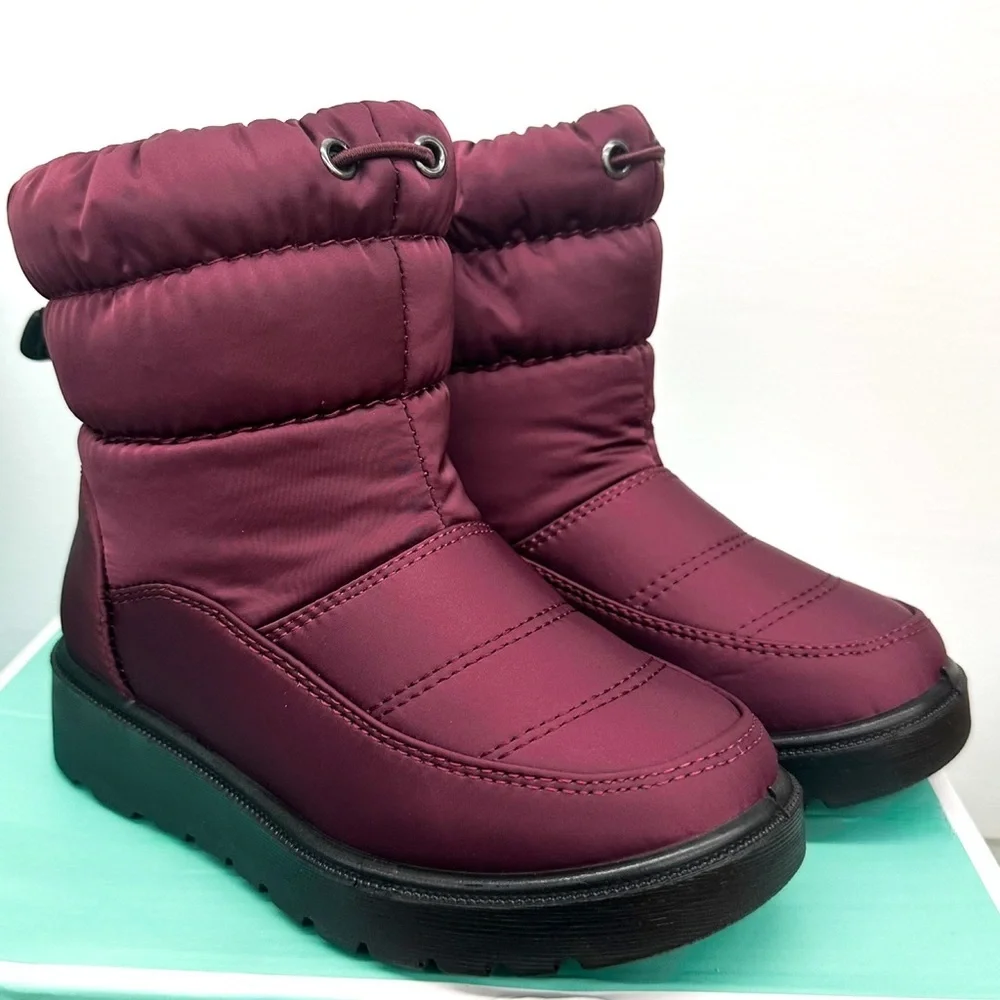 GIRLS Black Winter Snow/Rain Boots